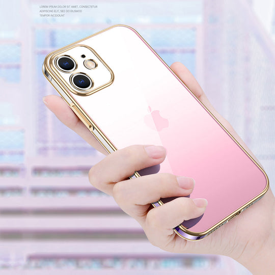 Premium Gradient Slim Soft Back Electroplated Glossy Bumper Case Cover for iPhone 11