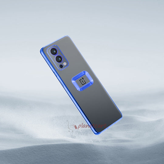 The Premium Electroplated Square Silicon Clear Camera Protection Back Case Cover For OnePlus Nord 2