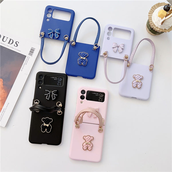 Premium Leather Phone Case for Samsung Galaxy Z Flip 4