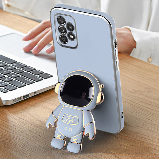 Astronaut Luxurious Gold Edge Back Case For Samsung Galaxy A52
