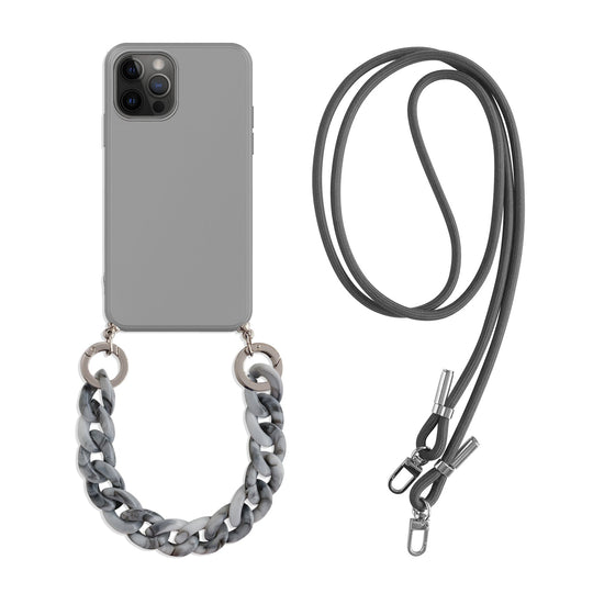 Premium Silicone Crossbody Detachable Straps Lanyard Girlish Case for Apple iPhone 11