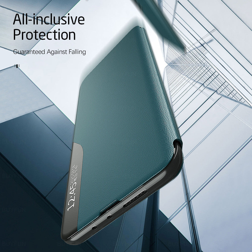 PU Leather Smart View Stand Flip Case For Oneplus Nord 2