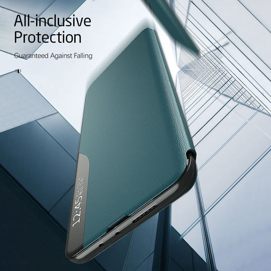 PU Leather Smart View Stand Flip Case For Oneplus Nord 2