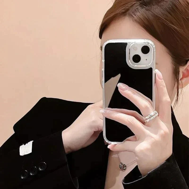 Mirror Reflecting Back Case For Apple iPhone 15 – Planetcart