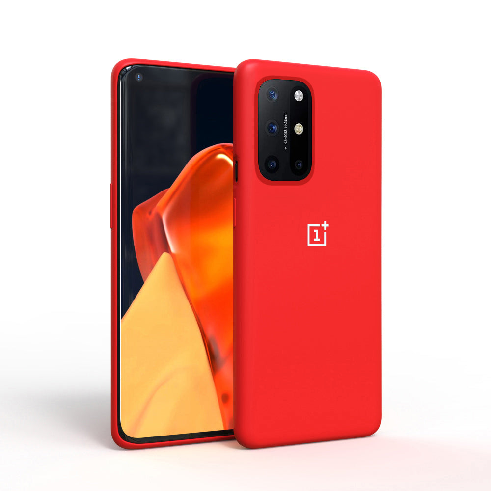 Premium Liquid Silicone Back Case Cover For OnePlus 8T