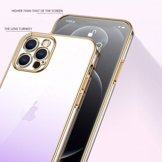 Premium Gradient Slim Soft Back Electroplated Glossy Bumper Case Cover for iPhone 11