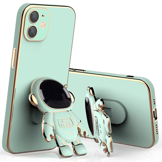 Astronaut Luxurious Gold Edge Back Case For iPhone 11