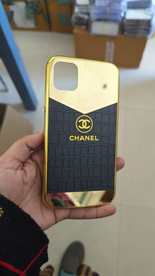 Premium Golden Luxury Back Case For iPhone 11