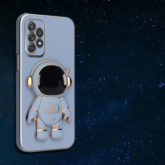 Astronaut Luxurious Gold Edge Back Case For Samsung Galaxy A52