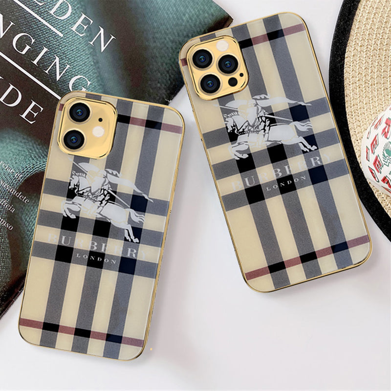 Pro Max Iphone 11 Pro Burberry Case Luxurious Glass Back Case With