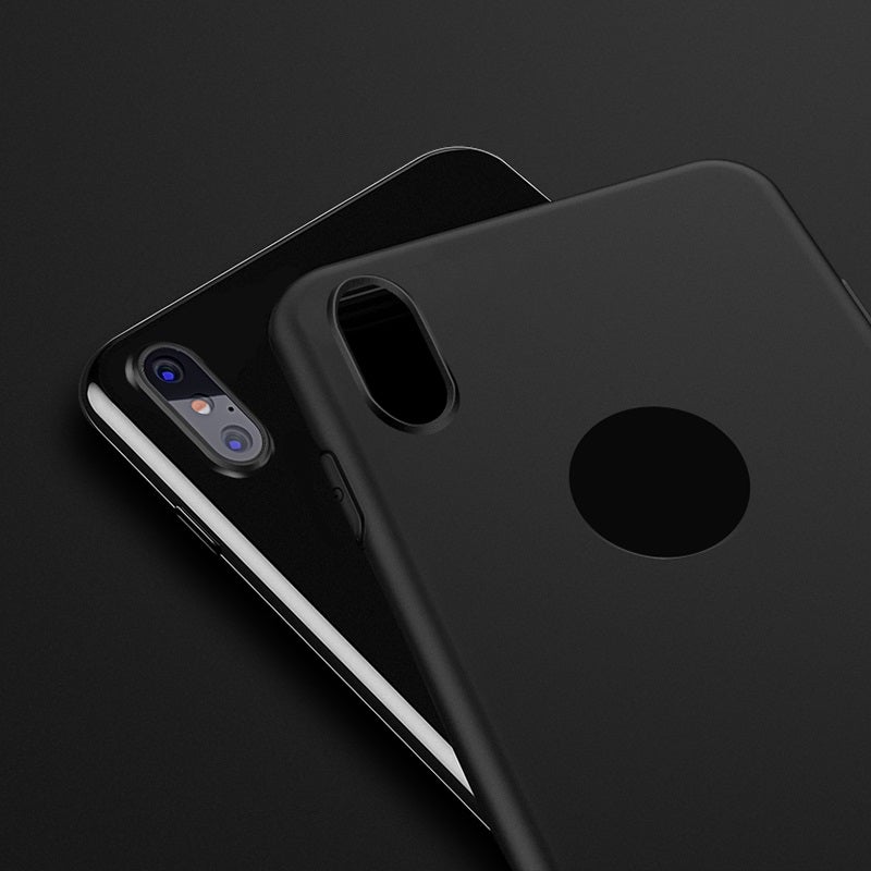 Black Silicone Case Black Phone Case Iphone X Buy Black Typo