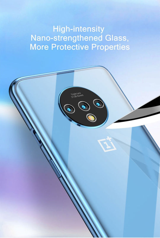 Electronic Auto Fit Double Glass Magnetic Case For One Plus 7T