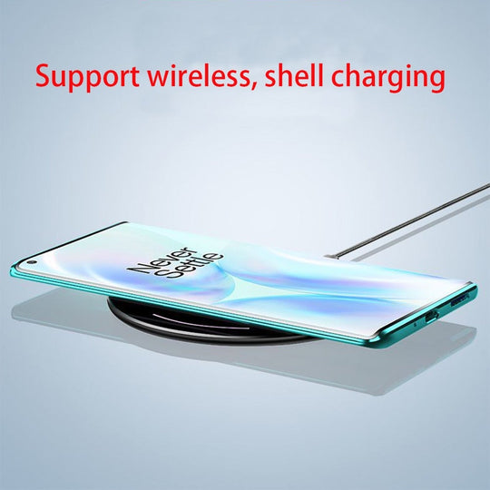 Electronic Auto Fit Double Glass Magnetic Case For One Plus 7T