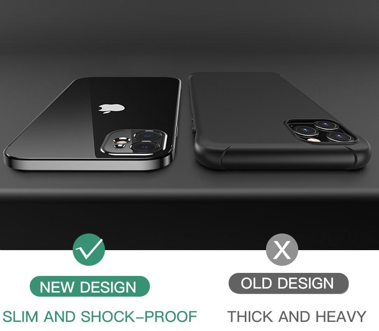 Luxury Square Clear Silicon Case With Camera Protection For iPhone 11