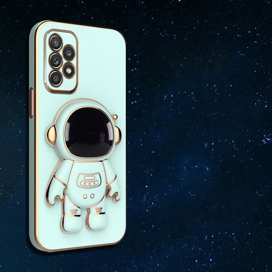 Astronaut Luxurious Gold Edge Back Case For Samsung Galaxy A52