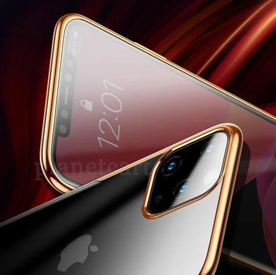Baseus Ultra-Thin Transparent Sparkling Edge Case For iPhone 11