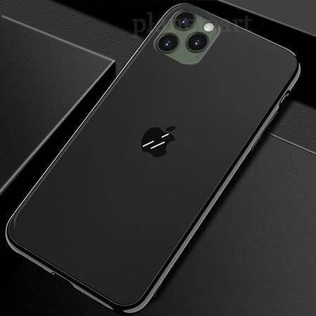 Special Edition Matte Finish Silicone Soft Edge Glass Case For iPhone 11