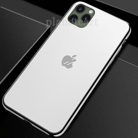 Special Edition Matte Finish Silicone Soft Edge Glass Case For iPhone 11
