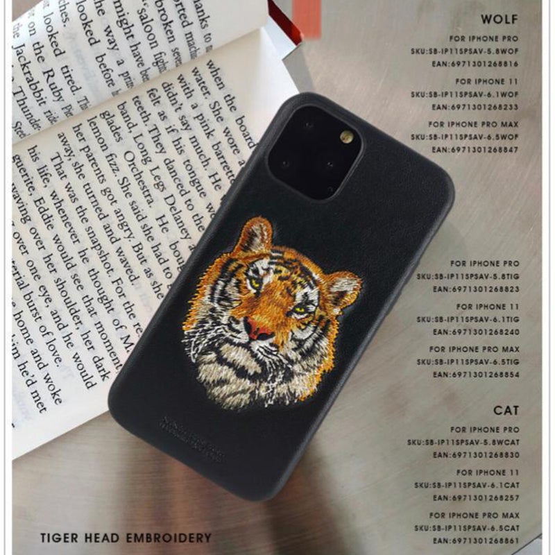 Santa Barbara Savana Series Genuine Leather Case For iPhone 11