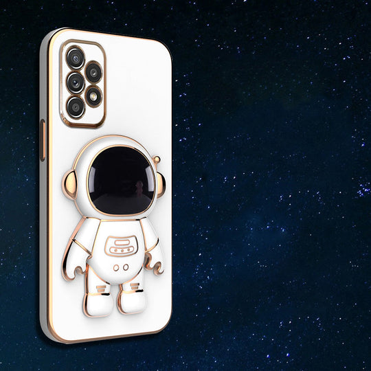 Astronaut Luxurious Gold Edge Back Case For Samsung Galaxy A52