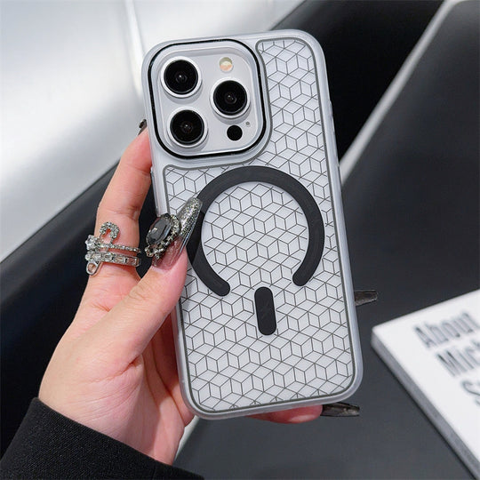 Premium Trans Pattern Magsafe Case For iPhone