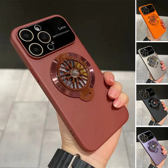 Gyro Rotating Alloy Case For iPhone 15 Series