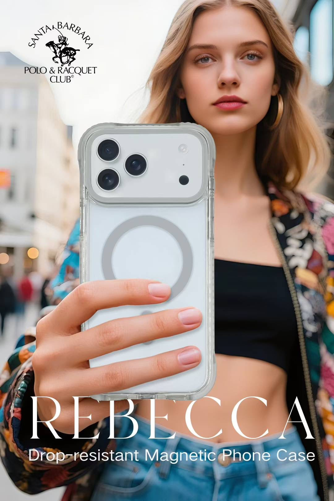 Anti Yellow Transparent Rebecca Santa Barbara Case For iPhone 17 Series