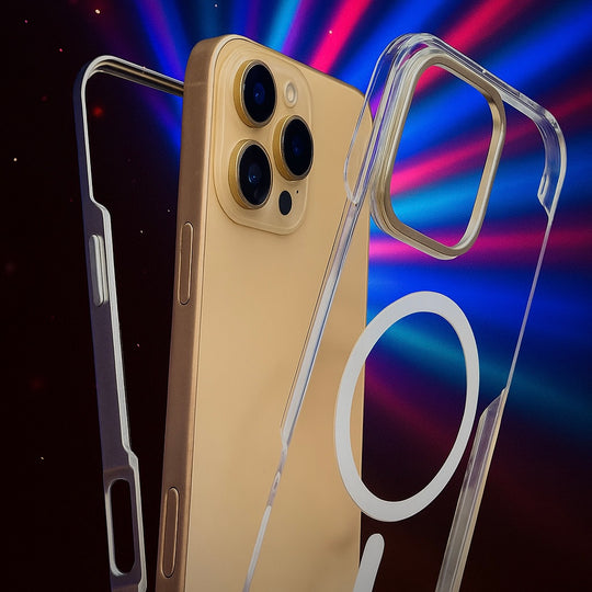 Metal Transparent Magsafe Case For iPhone