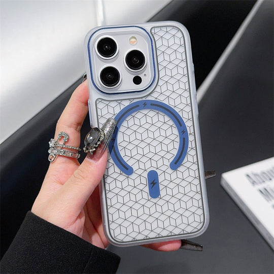 Premium Trans Pattern Magsafe Case For iPhone