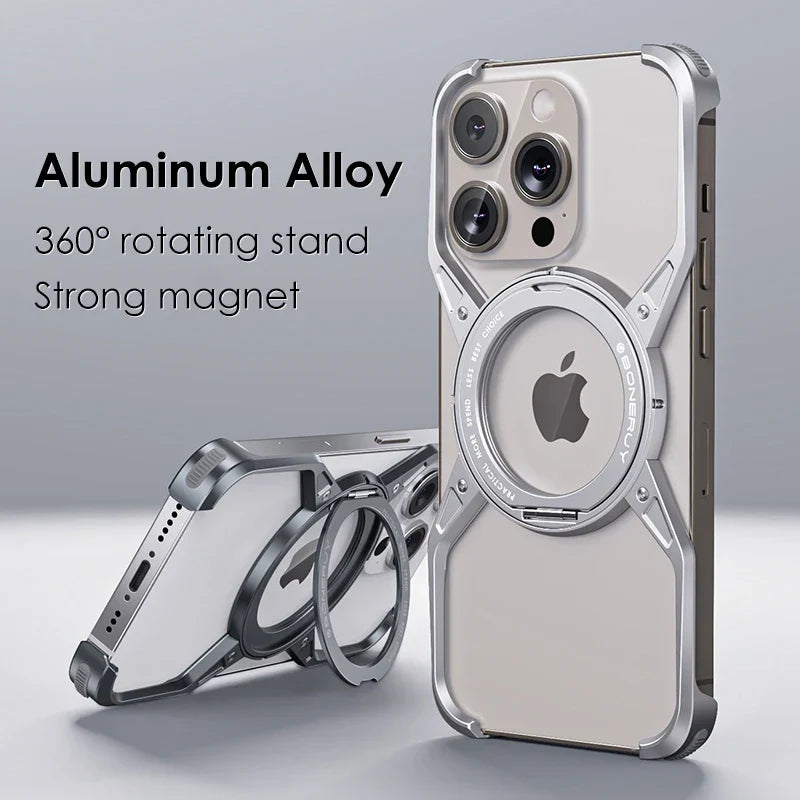 Aluminum Rimless Cover For iPhone 15 Pro