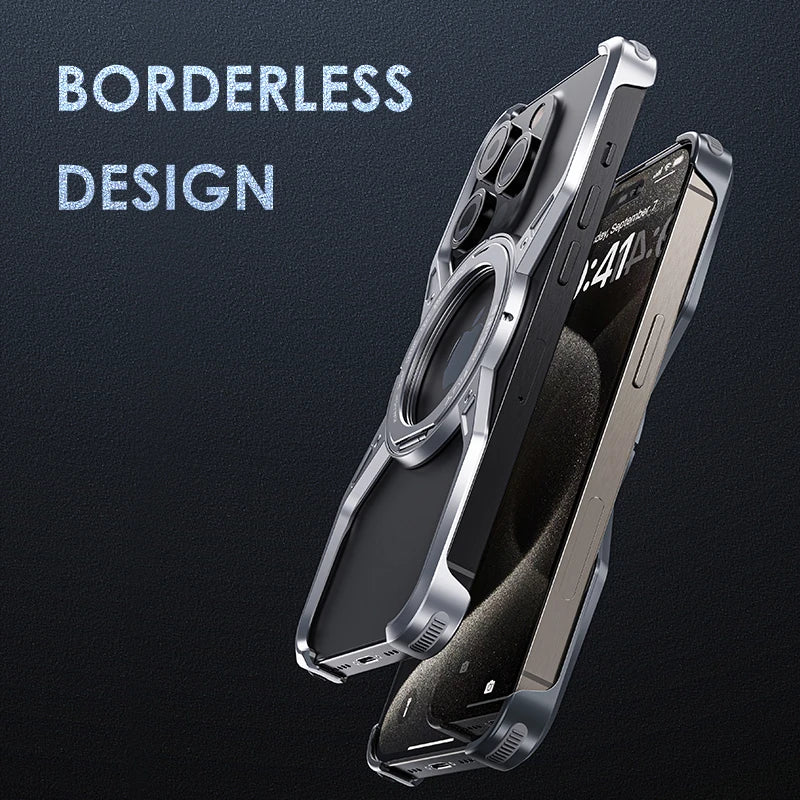 Aluminum Rimless Cover For iPhone 15 Pro Max