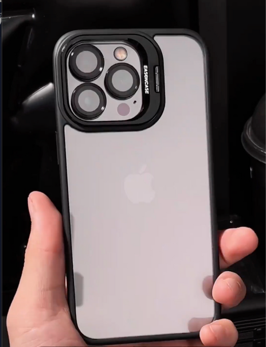 Camera Stand Case With Metal Rings For iPhone