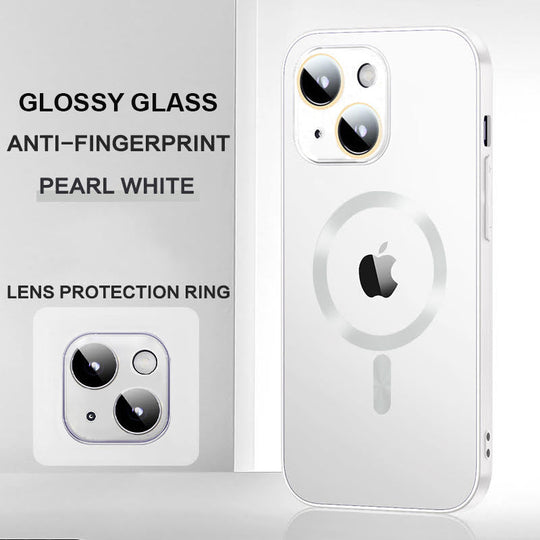 Glossy Ultra Thin Electroplated Camera Lens Protection With Magsafe For iPhone