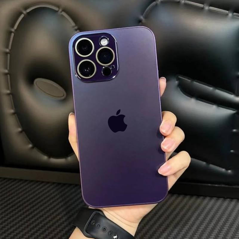 Glossy Ultra Thin Electroplated Camera Lens Protection For iPhone 16 Plus