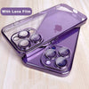 The Luxury Square Silicon Clear Case With Camera Protection For iPhone 13