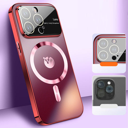 Luxury AG Nano Matte Magnetic Finger Case For iPhone 15 Pro Max