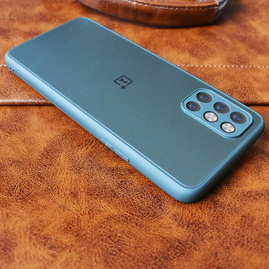 Special Edition Matte Finish Silicone Glass Back Case For Oneplus 8T - planetcartonline