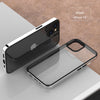 Luxury Transparent Electroplated Square Clear Back Bumper Case For iPhone 13 Pro Max