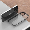 Luxury Transparent Electroplated Square Clear Back Bumper Case For iPhone 14