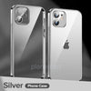 The Luxury Square Silicon Clear Case With Camera Protection For iPhone 12 Series