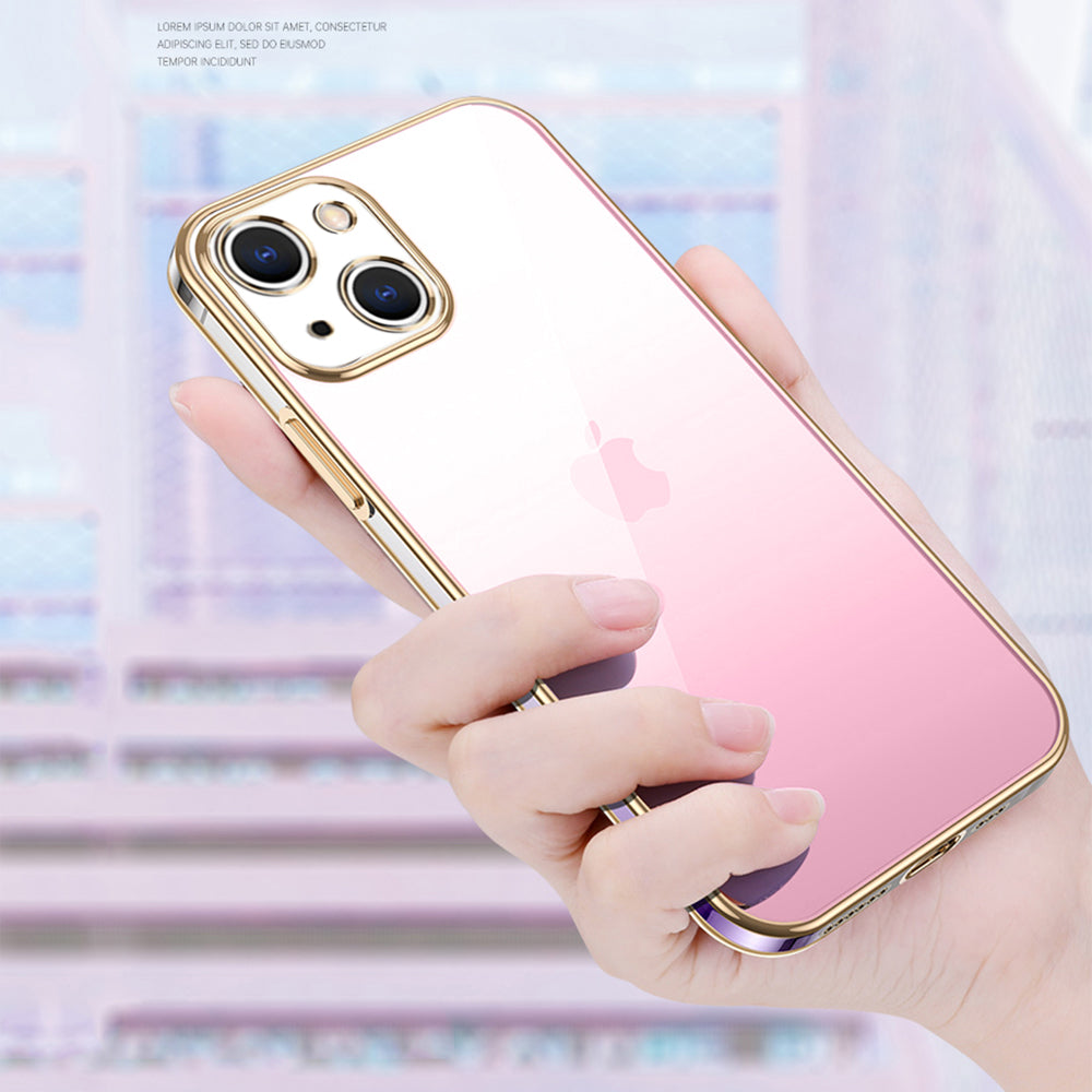 Premium Gradient Slim Soft Back Electroplated Glossy Bumper Case Cover for iPhone 13