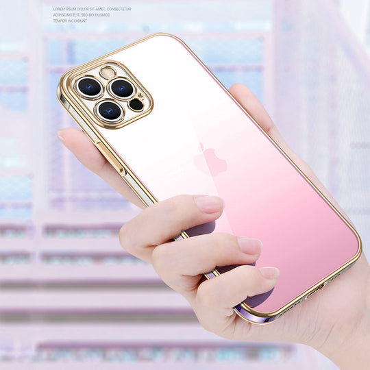Premium Gradient Slim Soft Back Electroplated Glossy Bumper Case Cover for iPhone 13 Pro Max