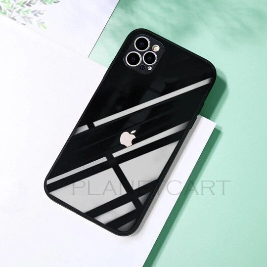 Special Edition Glossy Silicone Soft Edge Back Case with Camera Protection For iPhone 12 Pro Max