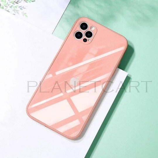 Special Edition Glossy Silicone Soft Edge Back Case with Camera Protection For iPhone 12 Pro Max
