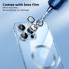 Premium Clear MagSafe Armor Metal Lens Bumper Back Case for iPhone 13