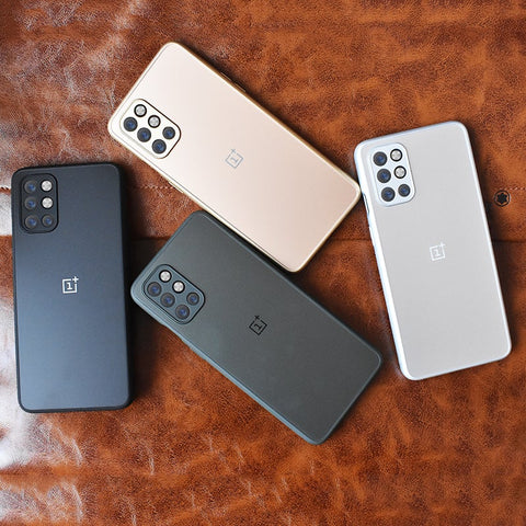 Special Edition Matte Finish Silicone Glass Back Case For Oneplus 9R