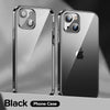 The Luxury Square Silicon Clear Case With Camera Protection For iPhone 13
