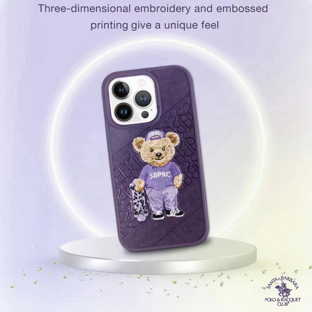 Santa Barbara Crete Series Genuine Purple Leather Case For iPhone 14 Plus