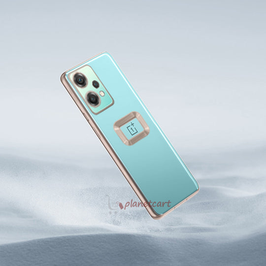 The Premium Electroplated Square Silicon Clear Camera Protection Back Case Cover For OnePlus Nord CE2 Lite