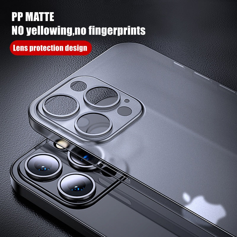 Frosted Ultra Thin Paper Back Case For iPhone 14 Pro
